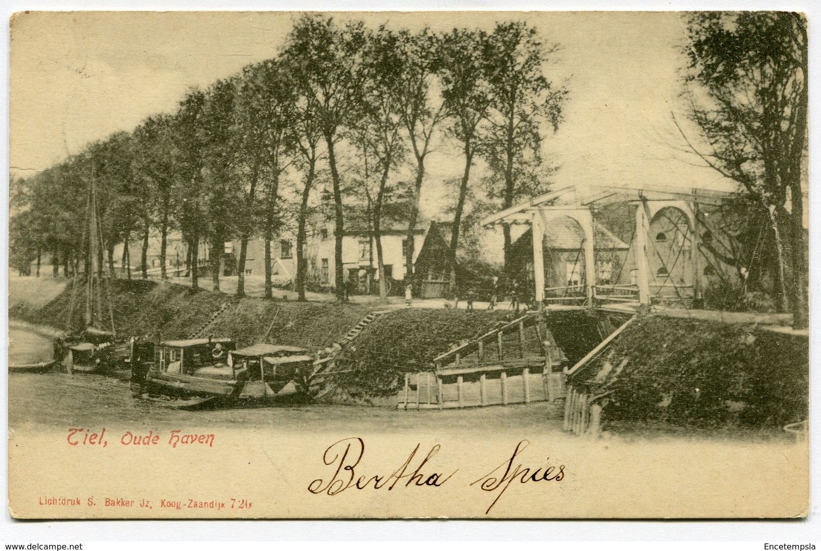 CPA - Carte Postale - Pays-Bas - Tiel - Oude Haven- 1903 (B9437) - Tiel