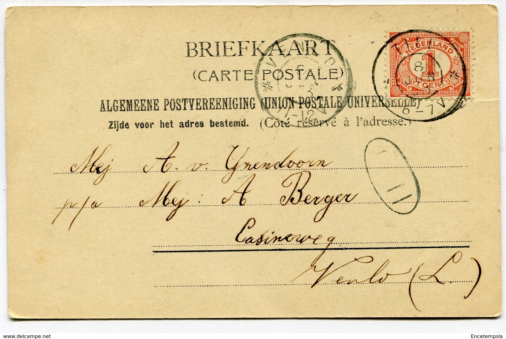 CPA - Carte Postale - Pays-Bas - Tiel - Oude Haven- 1903 (B9437) - Tiel