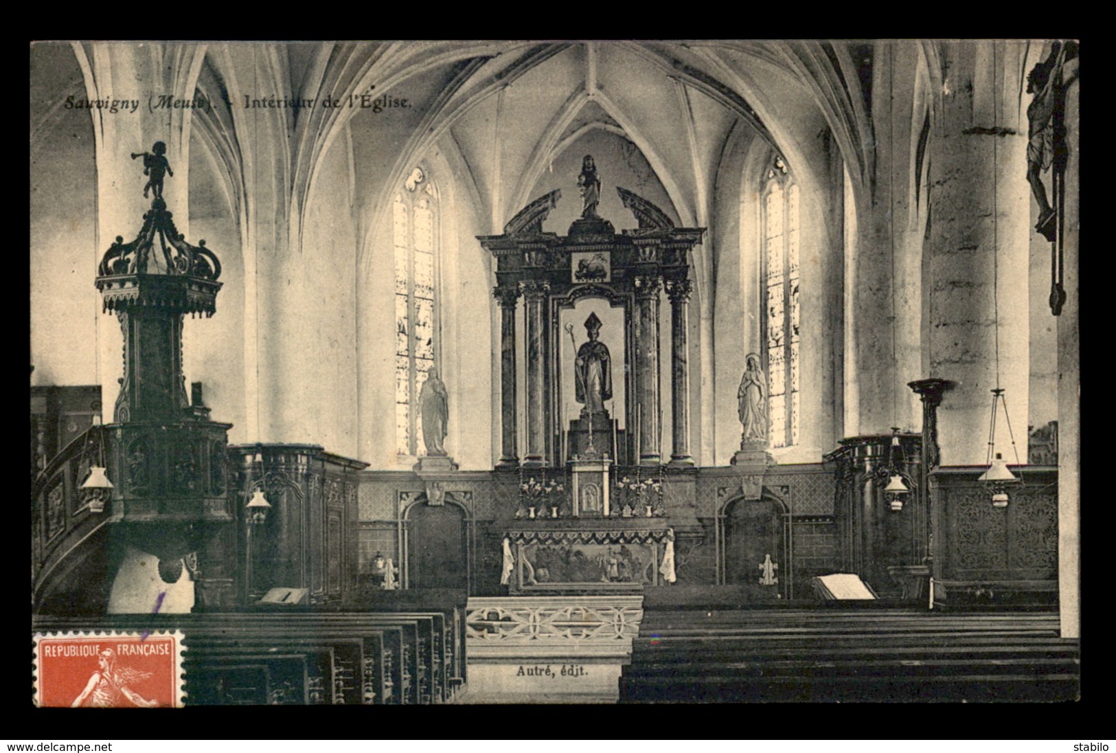 55 - SAUVIGNY - INTERIEUR DE L'EGLISE  - EDITEUR AUTRE - Autres & Non Classés