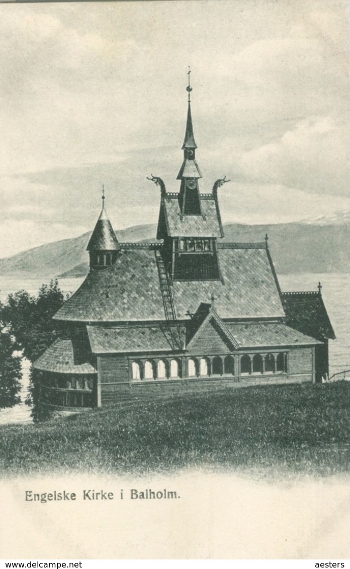 Sogn Og Fjordane, Balholm; Engelske Kirke - Not Circulated. (Carl Tietz, Hofphotograph - Balestrand) - Norvegia