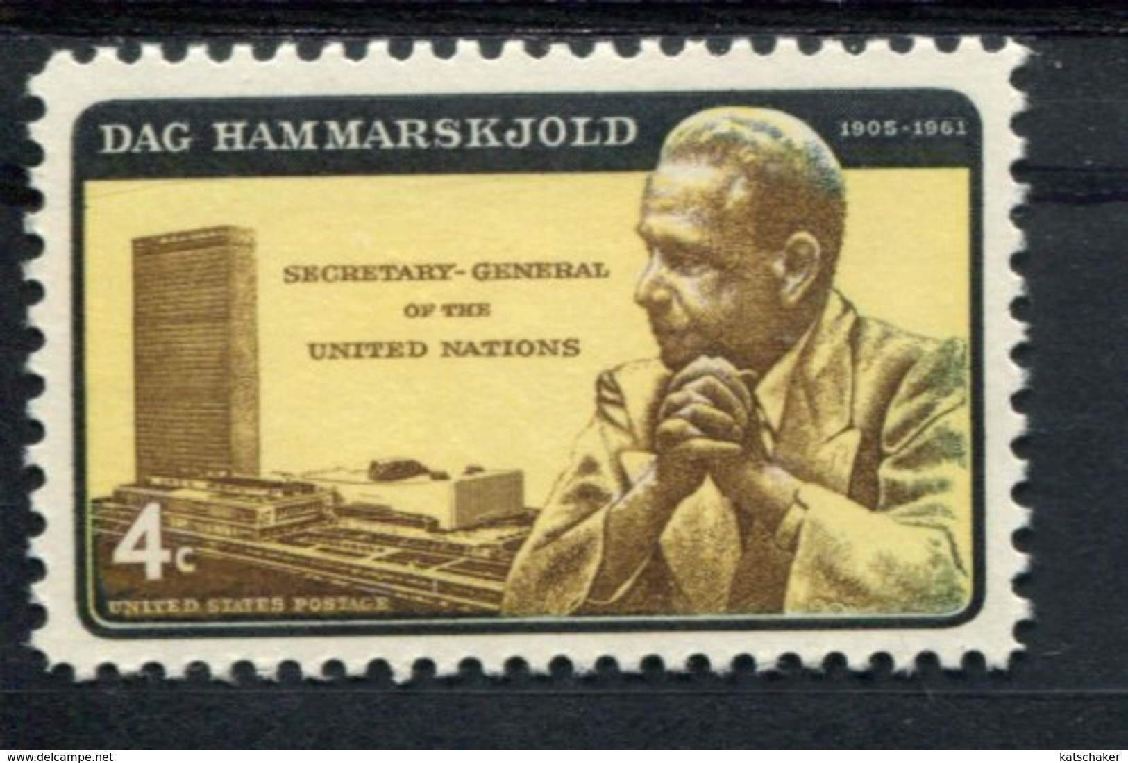 802622747 1962 SCOTT 1204 POSTFRIS MINT  NEVER HINGED EINWANDFREI (XX) DAG HAMMARSKJOLD ISSUE - Neufs