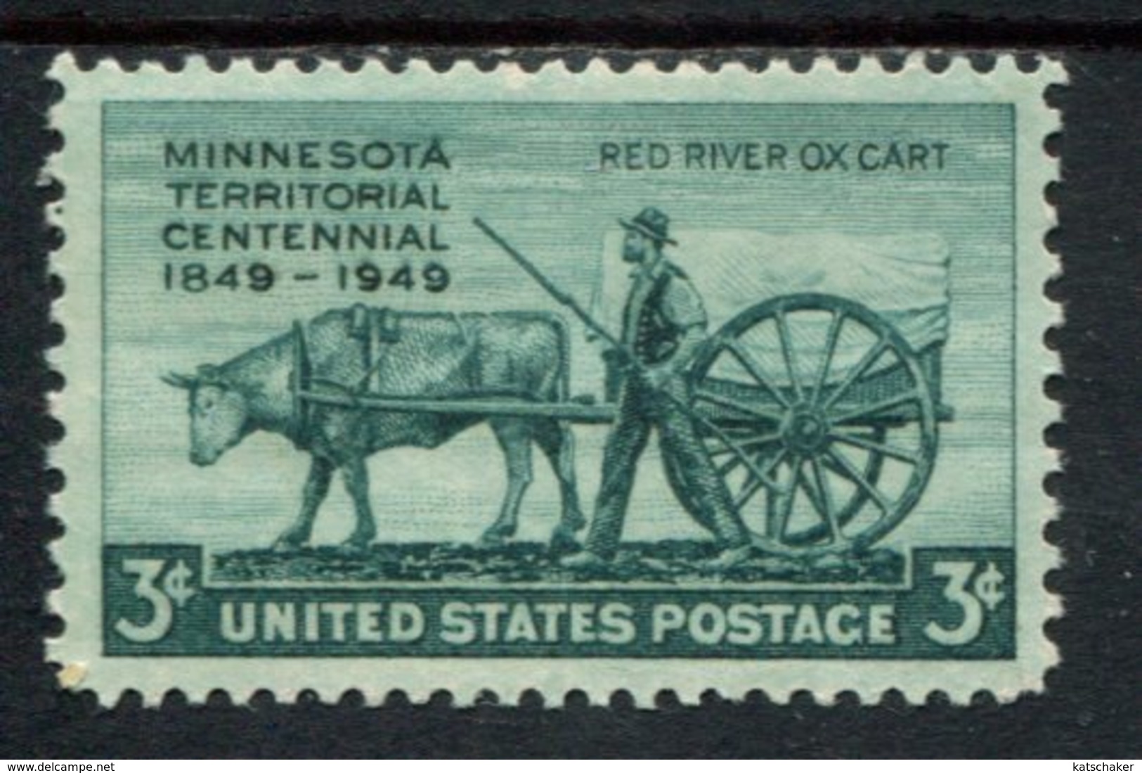 802626119 1949 SCOTT 981 POSTFRIS MINT  NEVER HINGED EINWANDFREI (XX) MINNESOTA TERRITORY ISSUE - Neufs