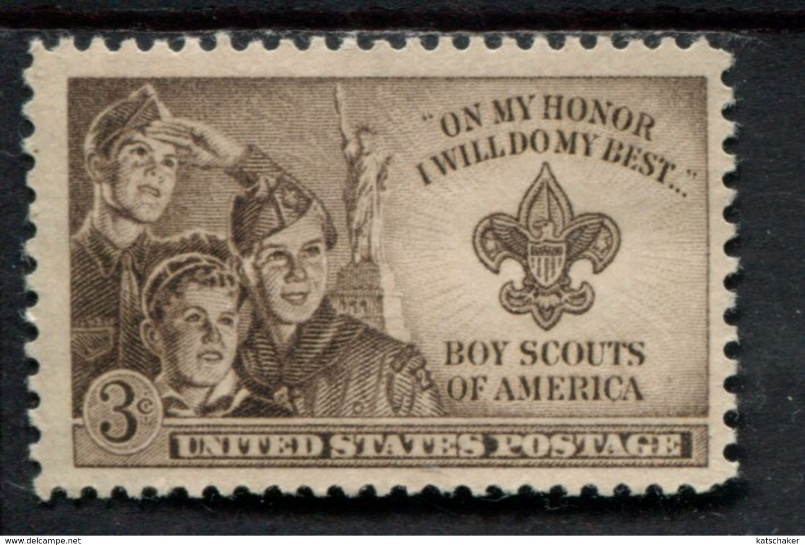 802630940 1950 SCOTT 995 POSTFRIS MINT  NEVER HINGED EINWANDFREI (XX) BOY SCOUTS ISSUE - Neufs