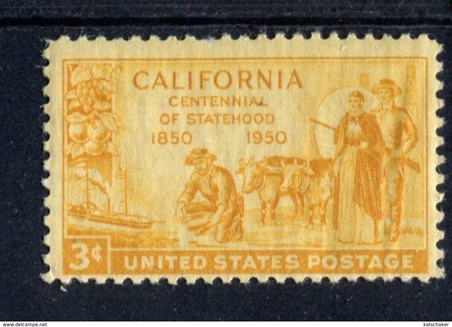 802632095 1950 SCOTT 997 POSTFRIS MINT  NEVER HINGED EINWANDFREI (XX)  CALIFORNIA STATEHOOD ISSUE - Neufs