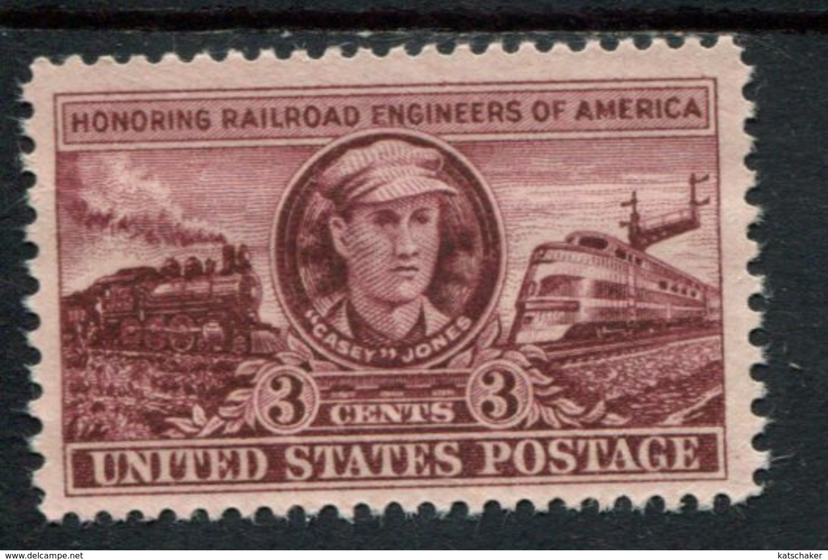 802635704 1950 SCOTT 993 POSTFRIS MINT  NEVER HINGED EINWANDFREI (XX)  RAILROAD ENGINEERS ISSUE - Neufs