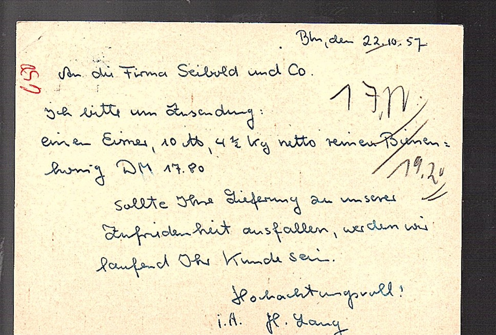 1957 Berlin Spandau  MiP36 ’OLYPMPIADE DER KAMERADSCHAFT Weltfrontkämpferkongress’ > Seibold Nortorf  (223) - Postkarten - Gebraucht