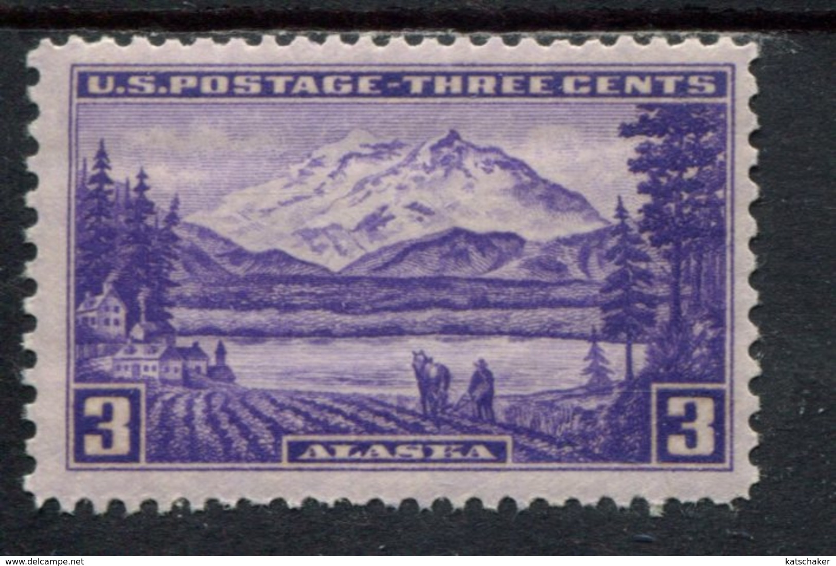 802640528 1937 SCOTT 800 POSTFRIS MINT  NEVER HINGED EINWANDFREI (XX)  TERRITORIAL ISSUES MT MCKINLEY - Neufs