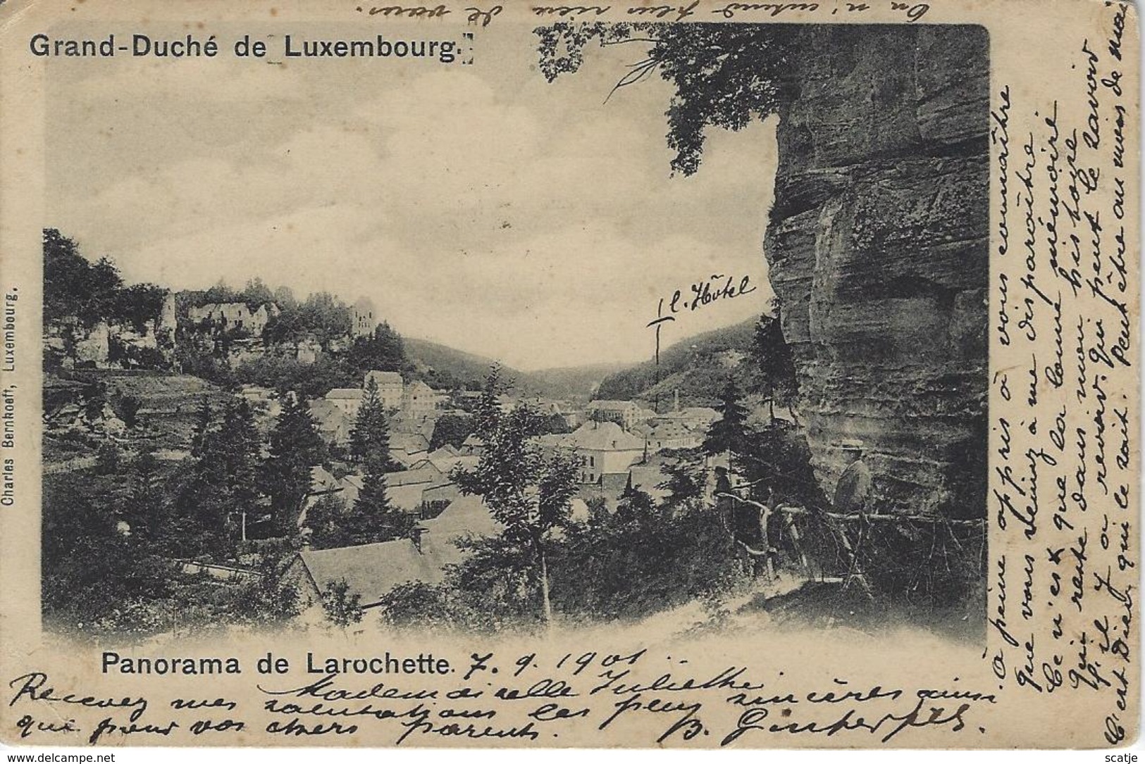 Panorama De Larochette.   -   1901  Naar   Bruxelles - Larochette