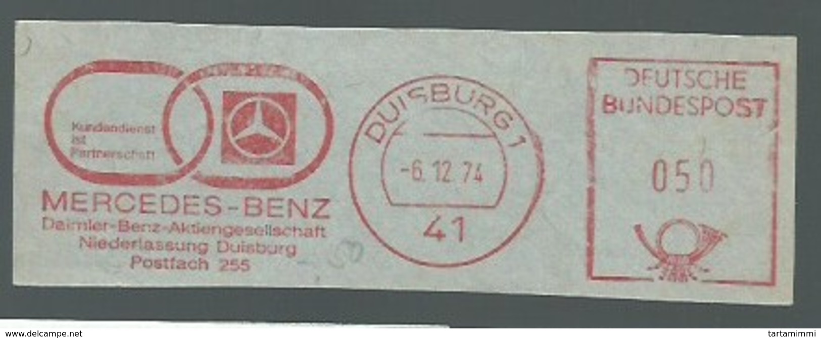 EMA METER STAMP FREISTEMPEL AUTO AUTOMOBILE CAR MERCEDES BENZ - Cars