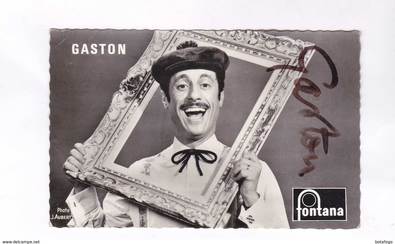 CARTE NON POSTALE AVEC SIGNTURE, GASTON CHANTEUR - Musique Et Musiciens