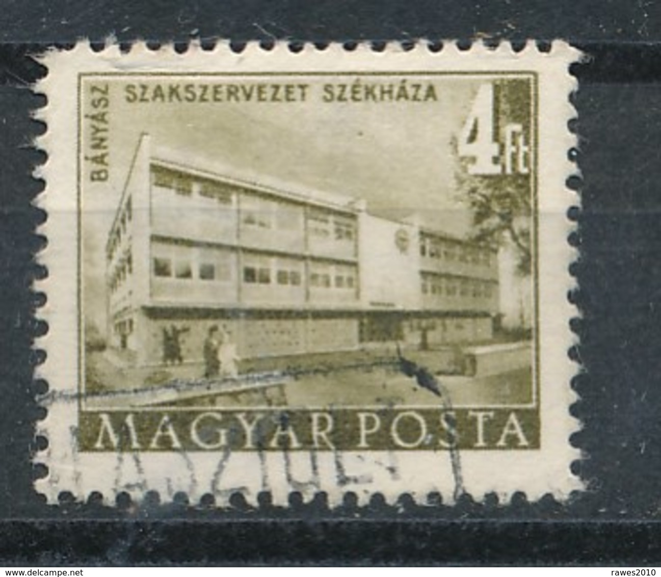 Ungarn 1952 Mi. 1241 Gest. Haus Der Bergarbeitergewerkschaft Bergbau - Usati