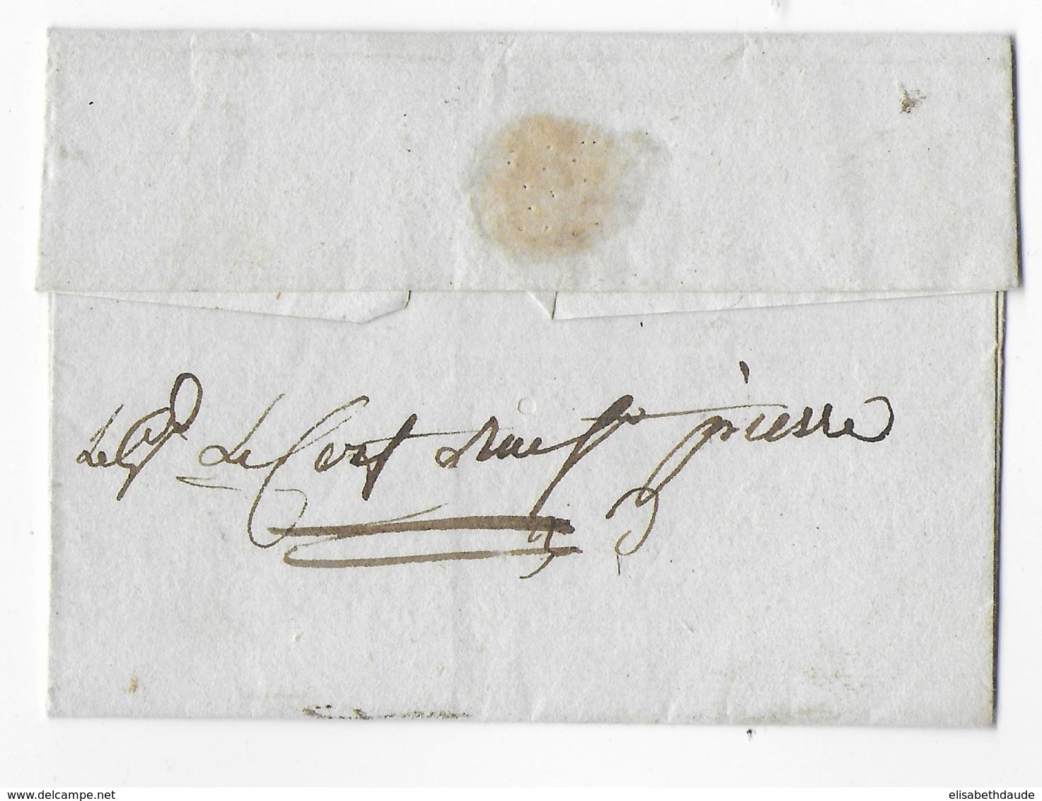 NON DATE - LETTRE En PORT PAYE De ST LO (MANCHE) => CAEN (CALVADOS) - 1801-1848: Precursori XIX