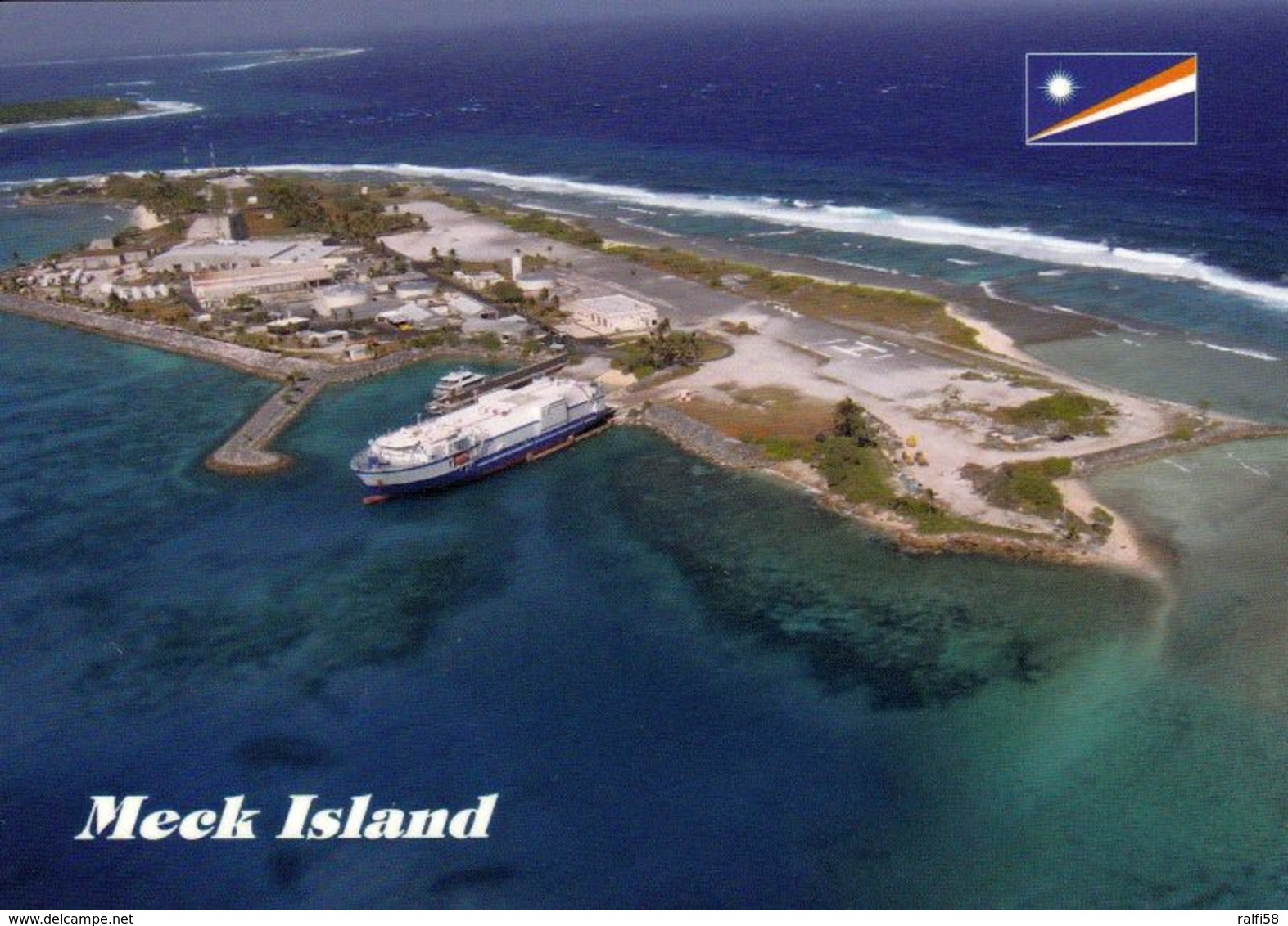 1 AK Marshallinseln * Blick Auf Meck Island - Die Insel Ist Teil Des Kwajalein Atolls - Eine Raketen-Teststation Der USA - Marshall