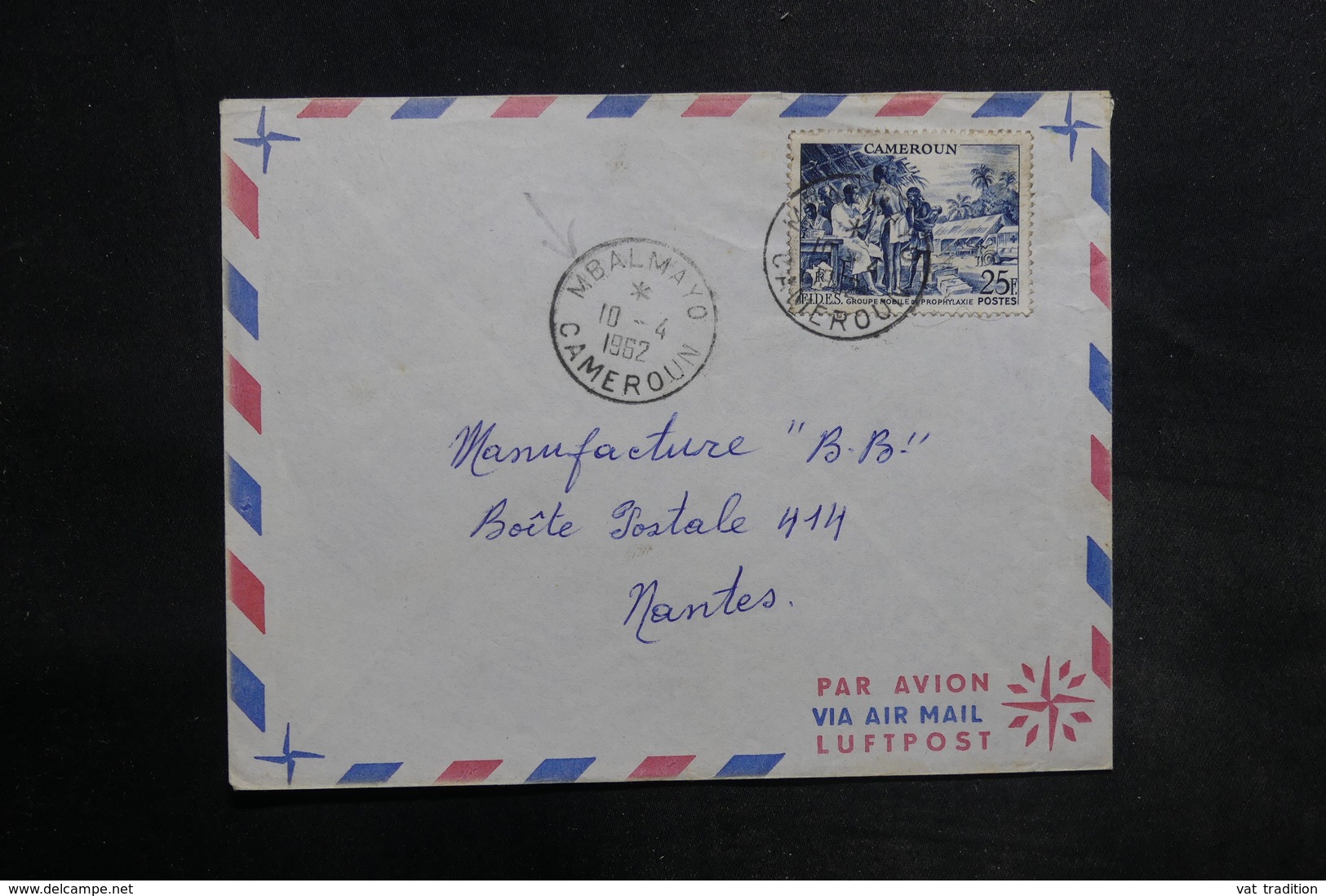 CAMEROUN - Enveloppe De Mbalmayo Pour La France En 1962, Affranchissement Plaisant - L 35555 - Camerun (1960-...)