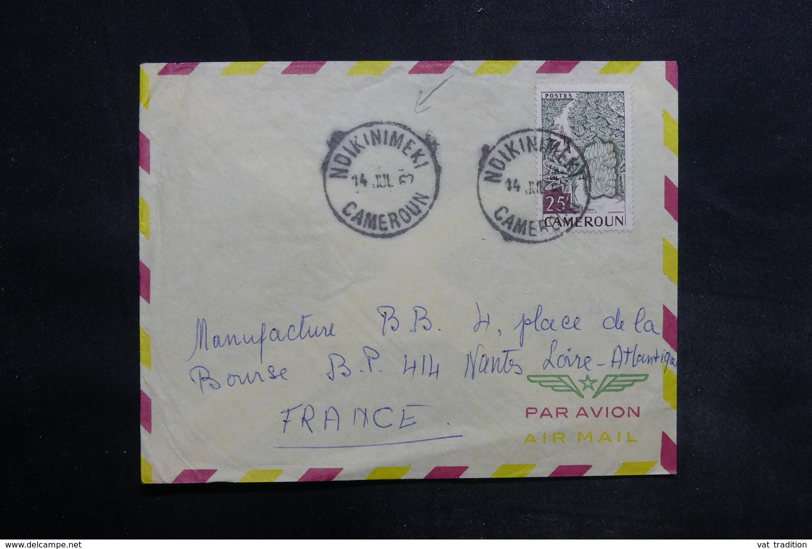 CAMEROUN - Enveloppe De Ndikinimeki Pour La France En 1962, Affranchissement Plaisant - L 35558 - Kamerun (1960-...)