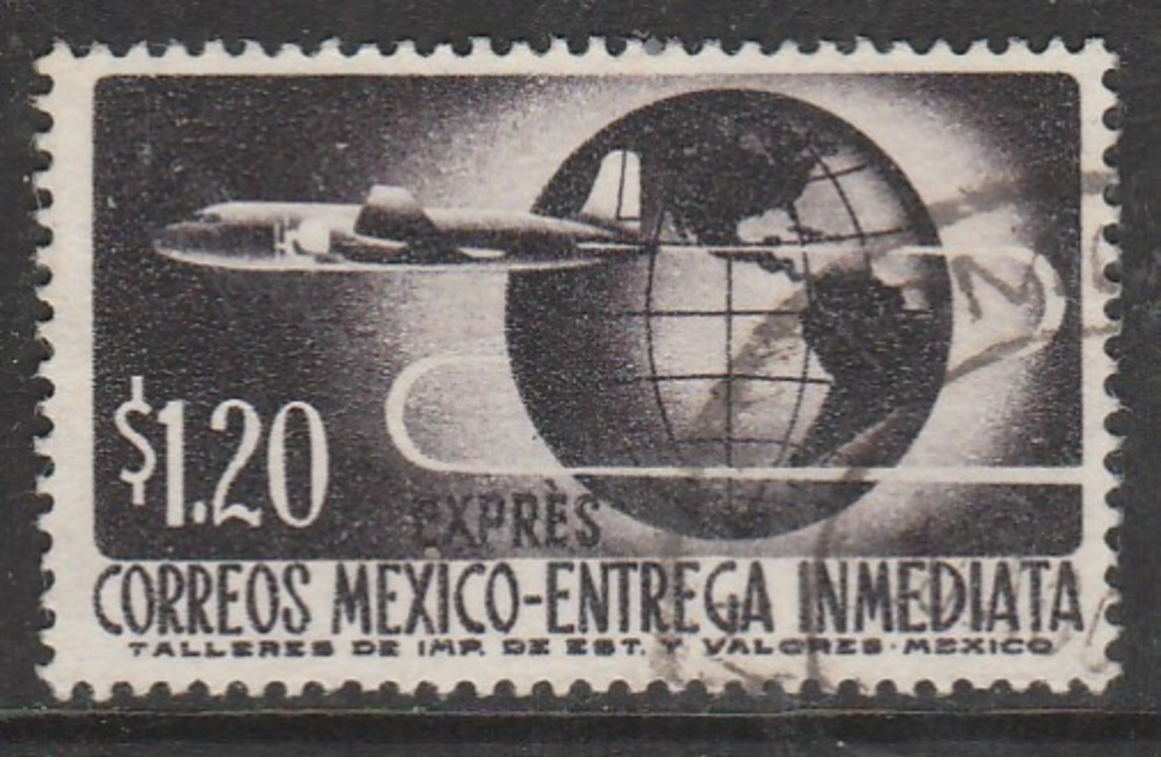 Mexico 1956 -1971 Airmail 1.20 P Black/violet SW: 1133 O Used - Mexico