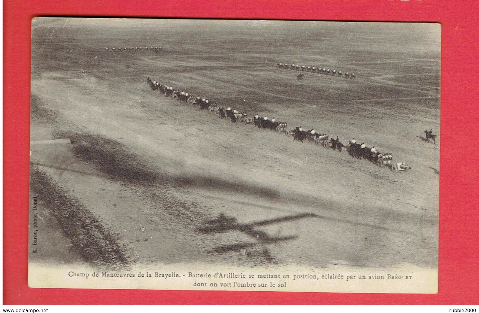 CAMP DE MANOEUVRE DE LA BRAYELLE ARTILLERIE EN POSITION COMMUNES DE DOUAI LAMBRES LEZ DOUAI ET CUINCY - Autres & Non Classés