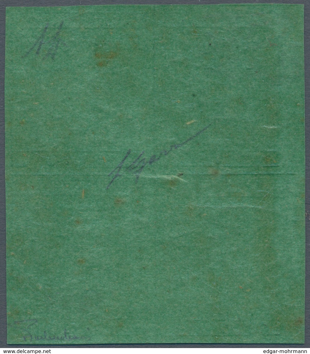 Italien - Altitalienische Staaten: Modena: 1852, 5 Centesimi Green, Without Point After "5", MNH, Wi - Modena