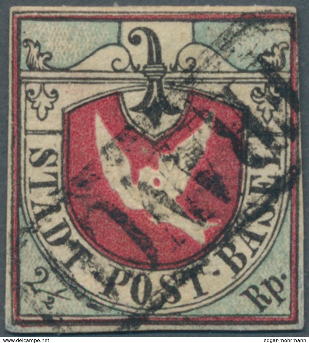 Schweiz - Basel: 1845, Baseler Taube, Farbfrisches Kabinettstück Mit Sehr Schöner Reliefprägung, Mit - 1843-1852 Poste Federali E Cantonali