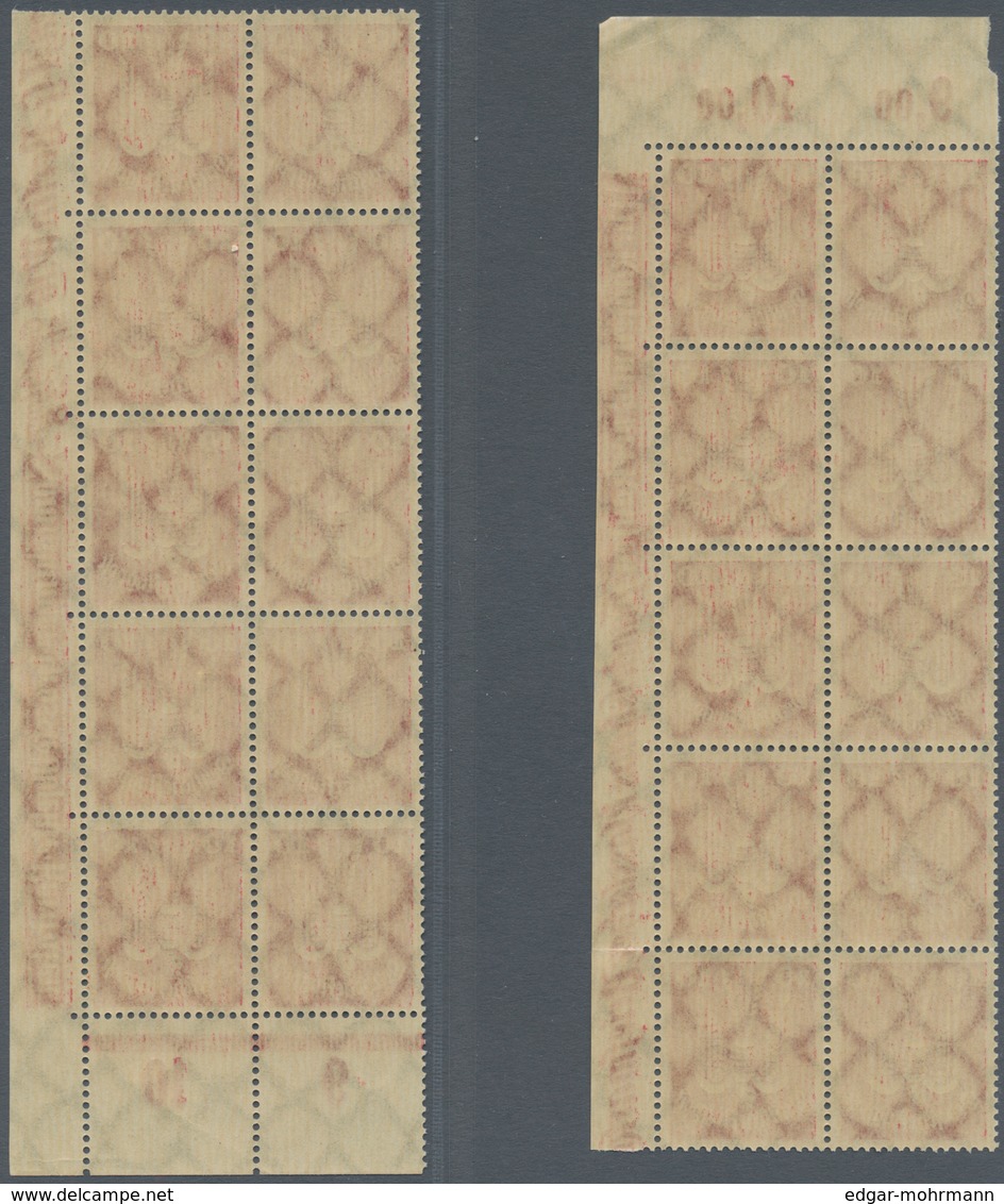 Deutsches Reich - Weimar: 1924. Flugpost Holztaube (IV): 20 Komplette, Postfrische Sätze, In Einheit - Unused Stamps