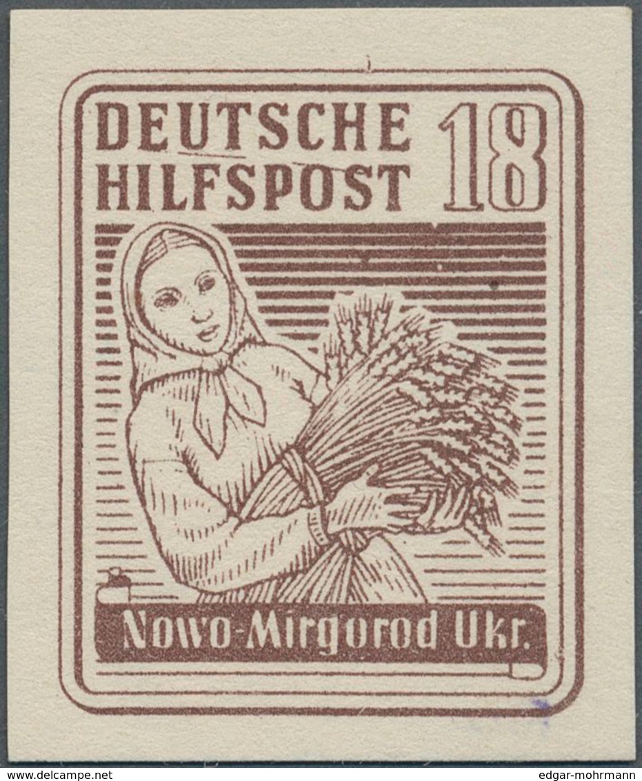 Dt. Besetzung II WK - Ukraine - Südukraine: 1944, 18 Pf Braun Nowo Mirgorod, Ungezähnt, Wie Verausga - Besetzungen 1938-45