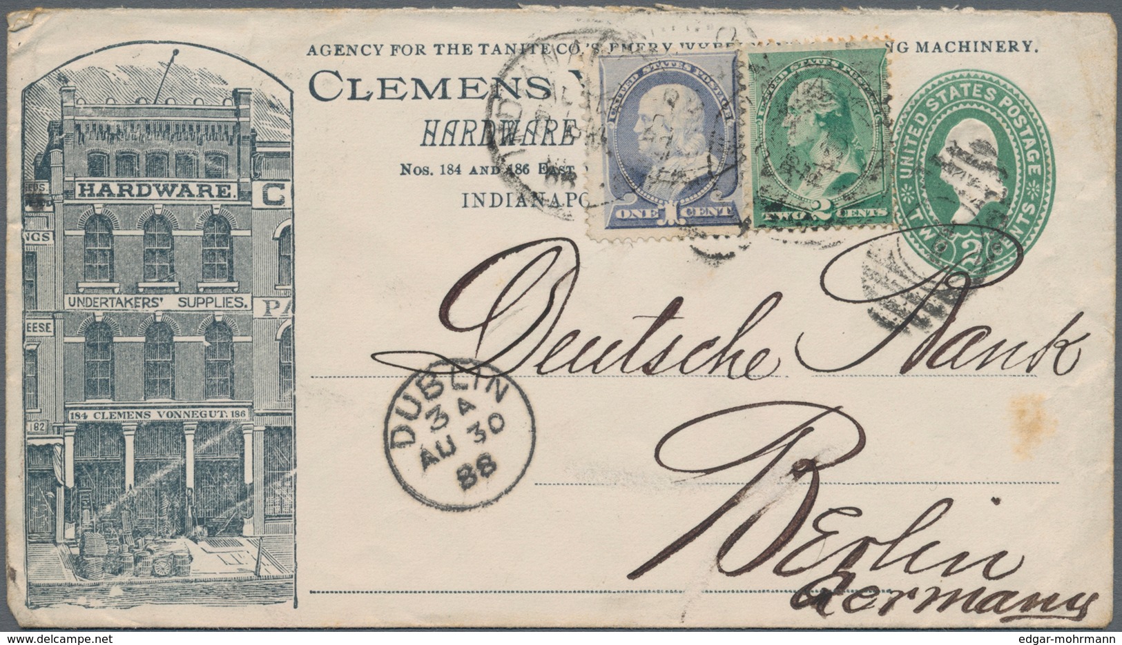 Amerika: 1885-1945 (c.), only few items later, holding of covers and post cards, including many regi