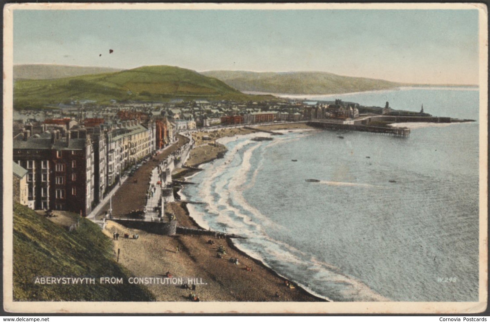 Aberystwyth From Constitution Hill, Cardiganshire, 1935 - Postcard - Cardiganshire