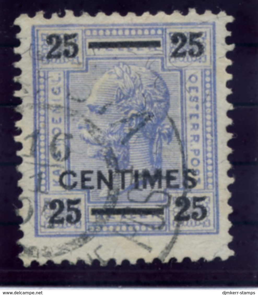 AUSTRIA PO IN CRETE ( Kreta) 1904 25 C. On 25 H. Used.  Michel 10A - Levant Autrichien