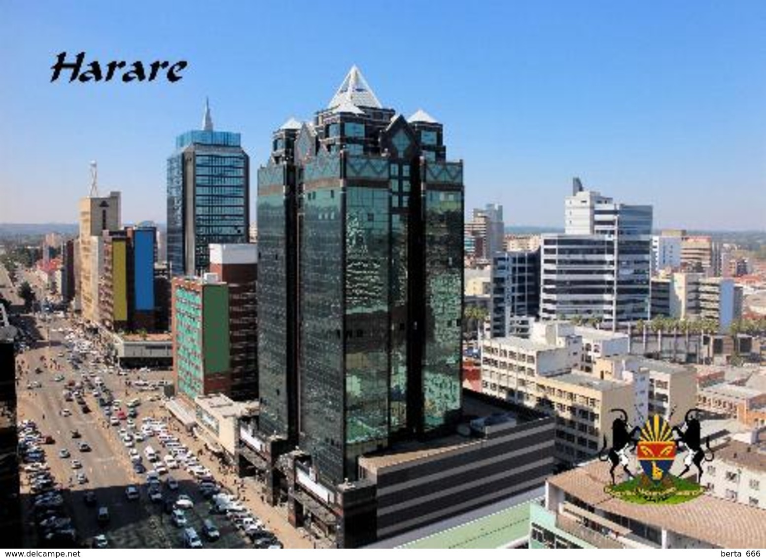 Zimbabwe Harare Overview New Postcard Simbabwe AK - Simbabwe