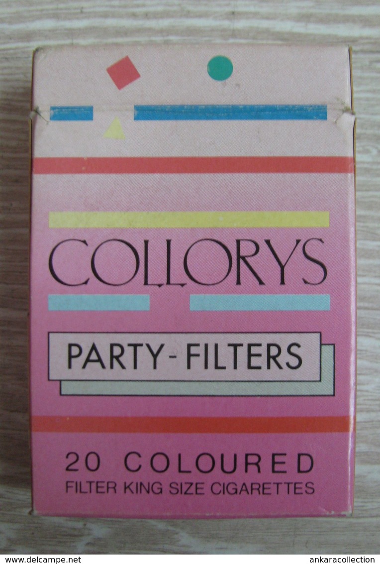 AC - COLLORYS PARTY FILTERS HARD PACK EMPTY CIGARETTE BOX FOR COLLECTION - Other & Unclassified