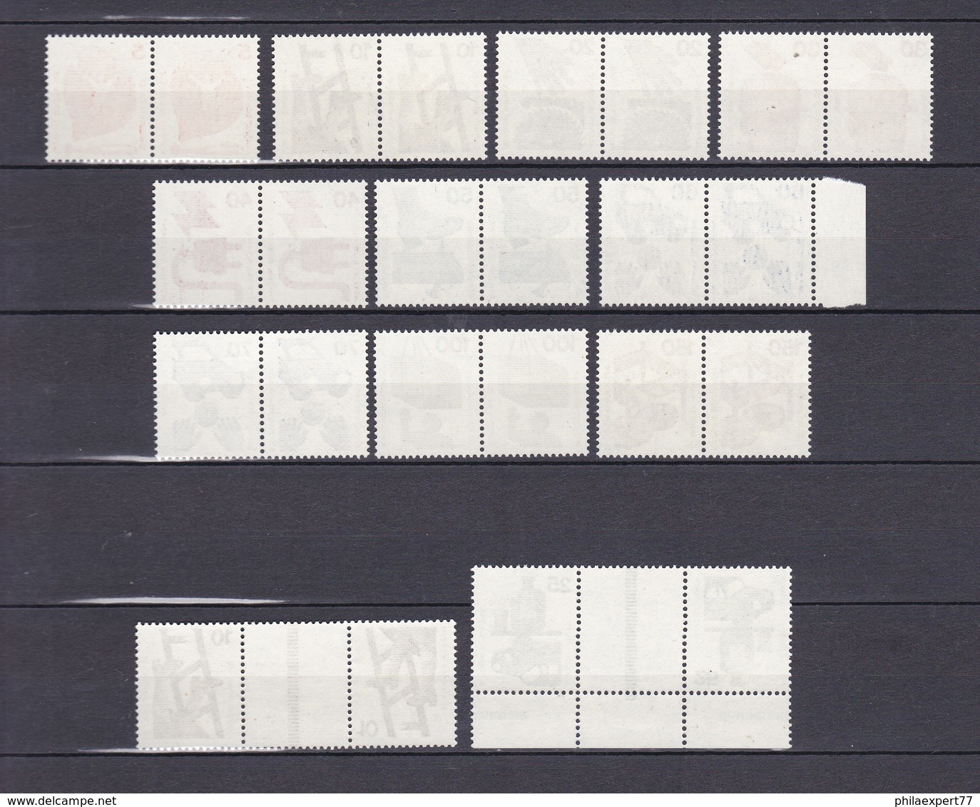 BRD - 1971/73 - Michel Nr. 694/703+773 - W. Paare+ KZ8/9 - Postfrisch - 78 Euro - Ungebraucht