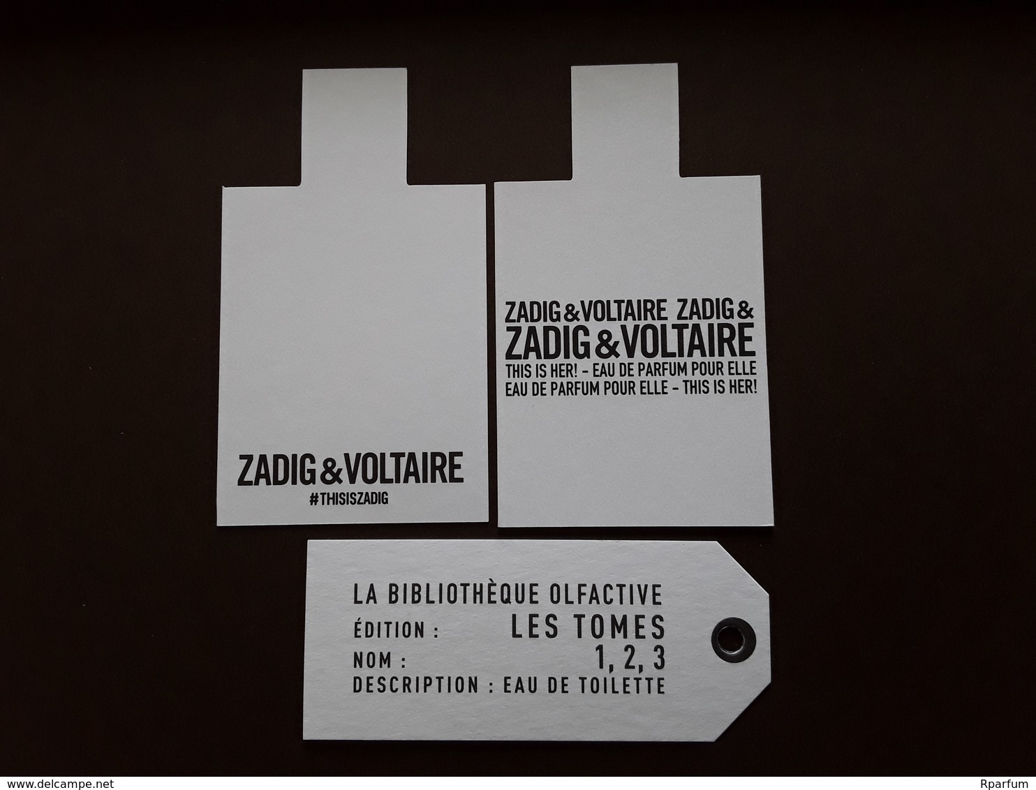 ZADIG& VOLTAIRE   "  3 Cartes Différentes  " N° 2   ** 2 Scans  R/V !! - Modern (from 1961)