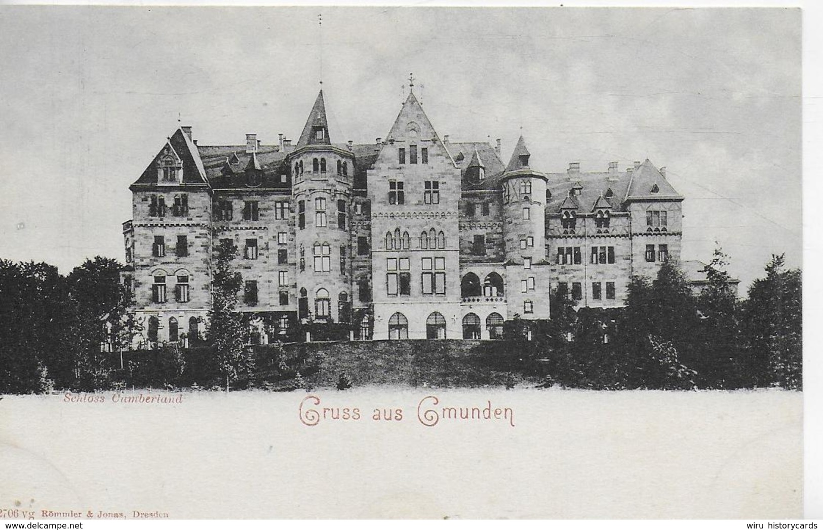 AK 0281  Gmunden - Schloss Cumberland / Verlag Römmler & Jonas Ca. Um 1900 - Gmunden