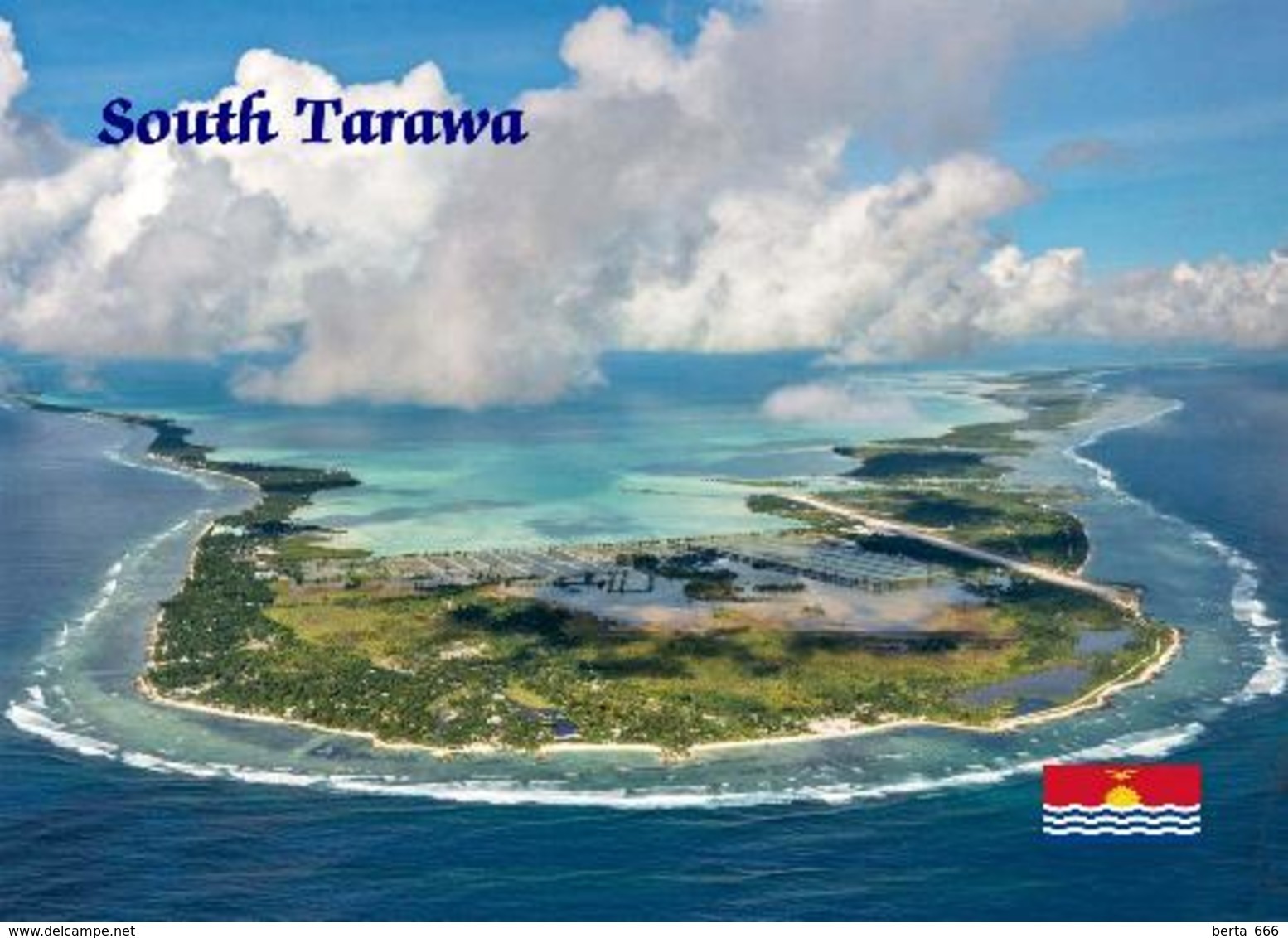 Kiribati South Tarawa Aerial View New Postcard - Kiribati