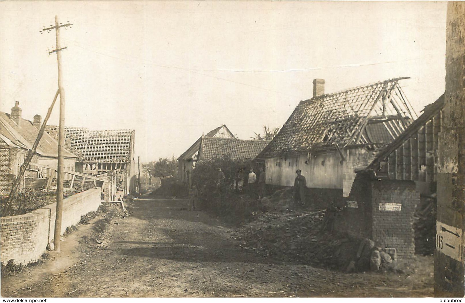 TEMPLEUX LA FOSSE   CARTE PHOTO ALLEMANDE - Other & Unclassified