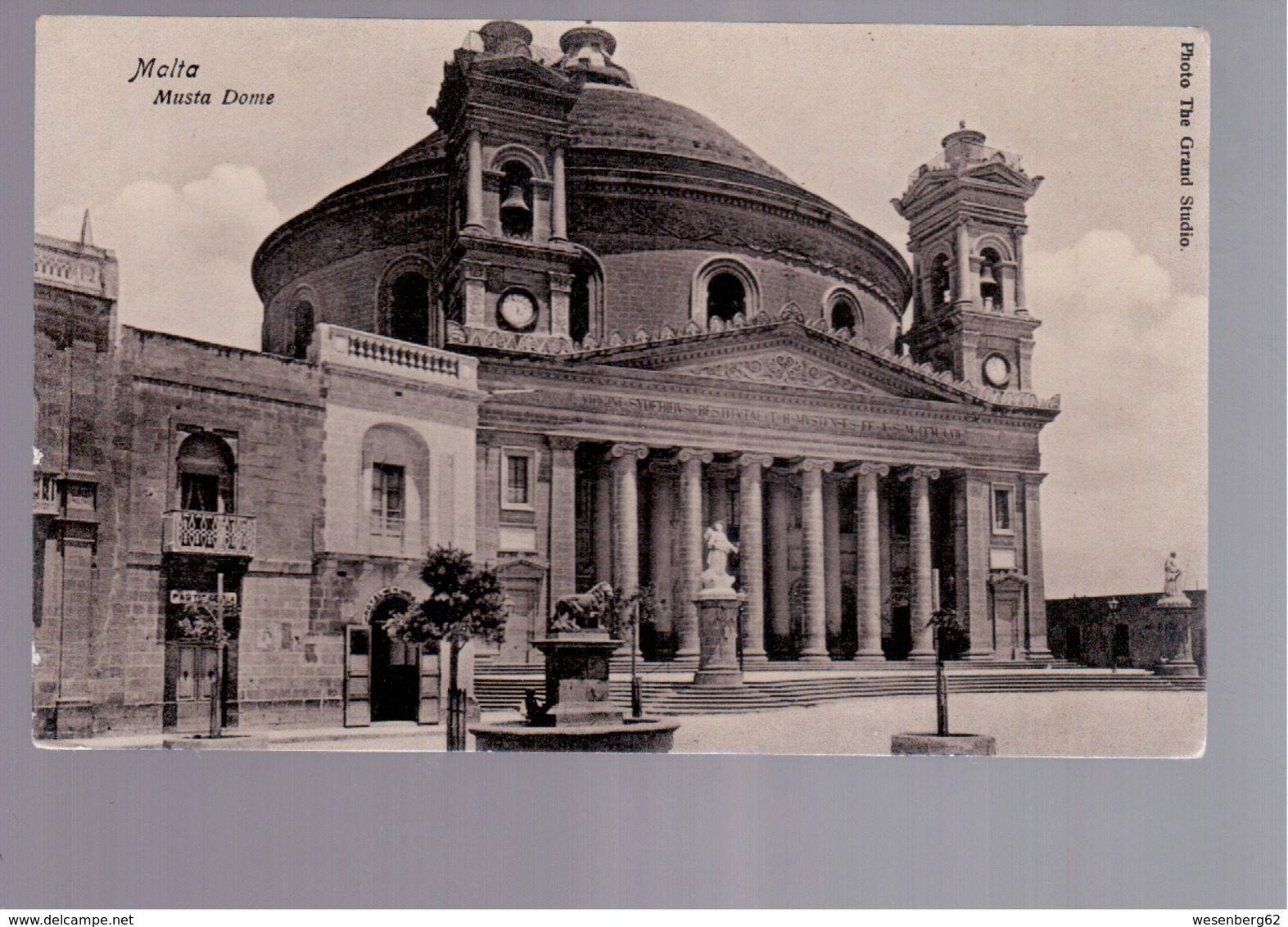 MALTA  Musta Dome OLD PHOTO, POSTCARD - Malte