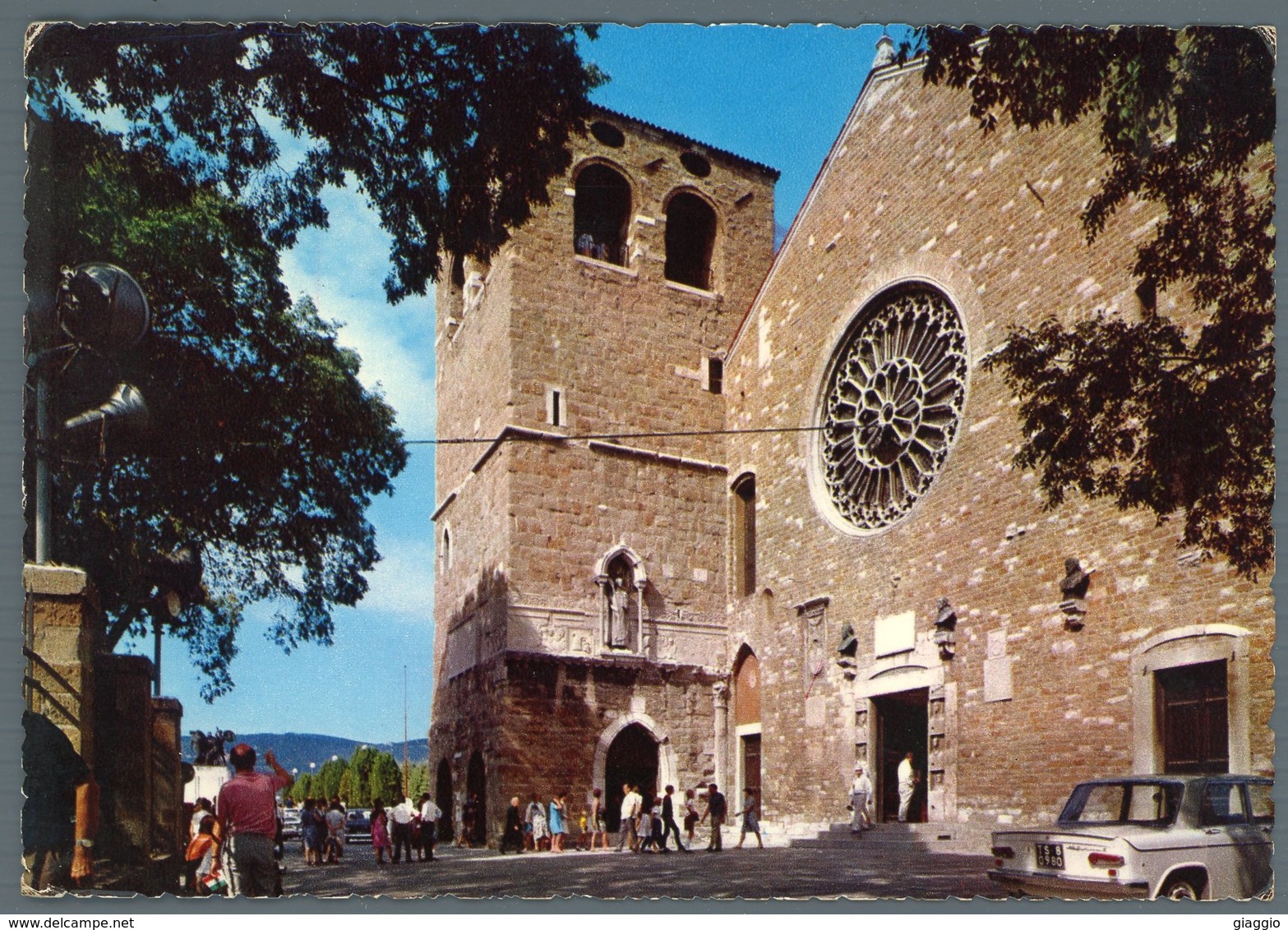 °°° Cartolina - Trieste La Cattedrale Di S. Giusto Viaggiata °°° - Trieste