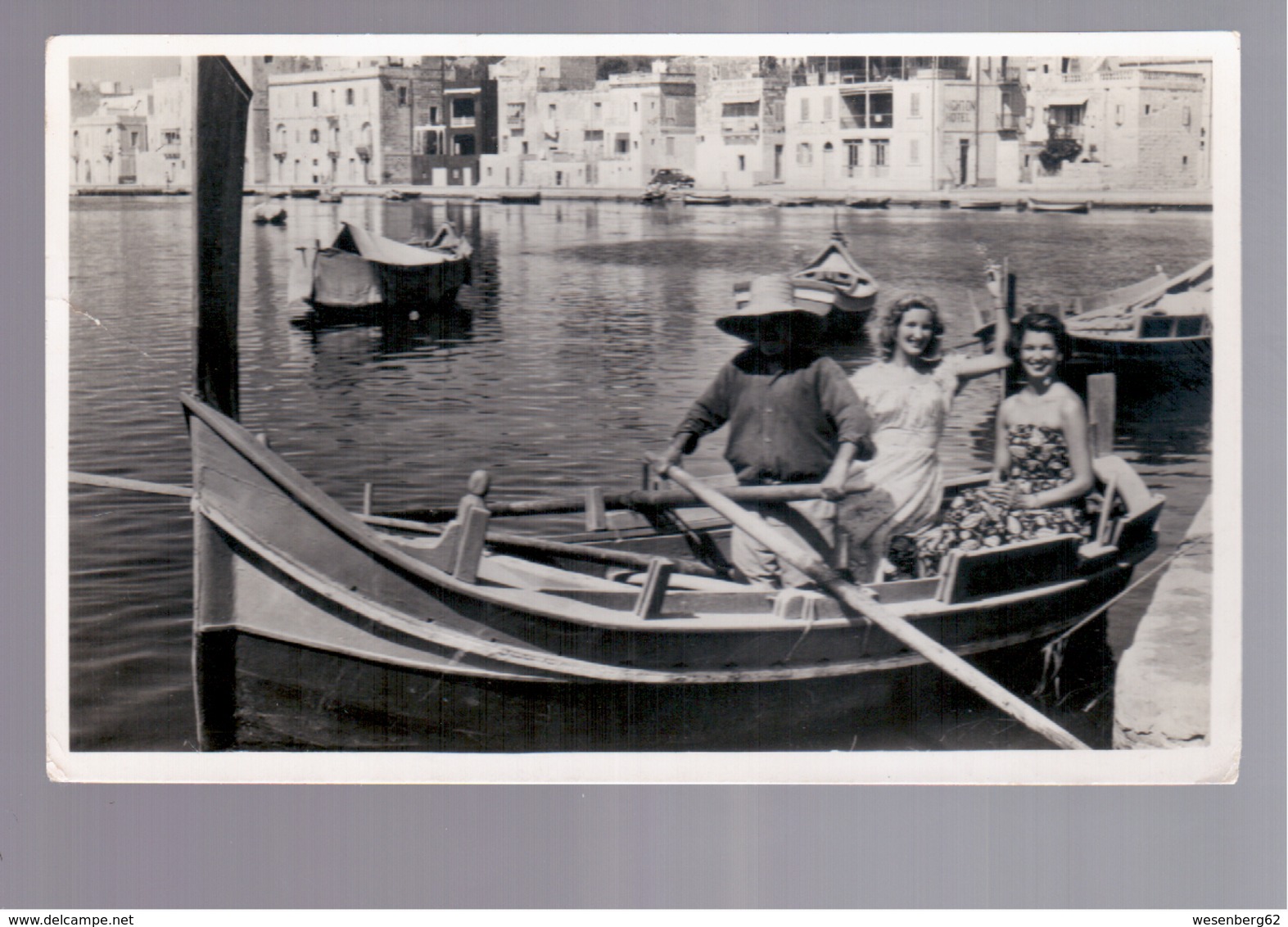 MALTA  Boating In Marsascala OLD PHOTO, POSTCARD - Malta