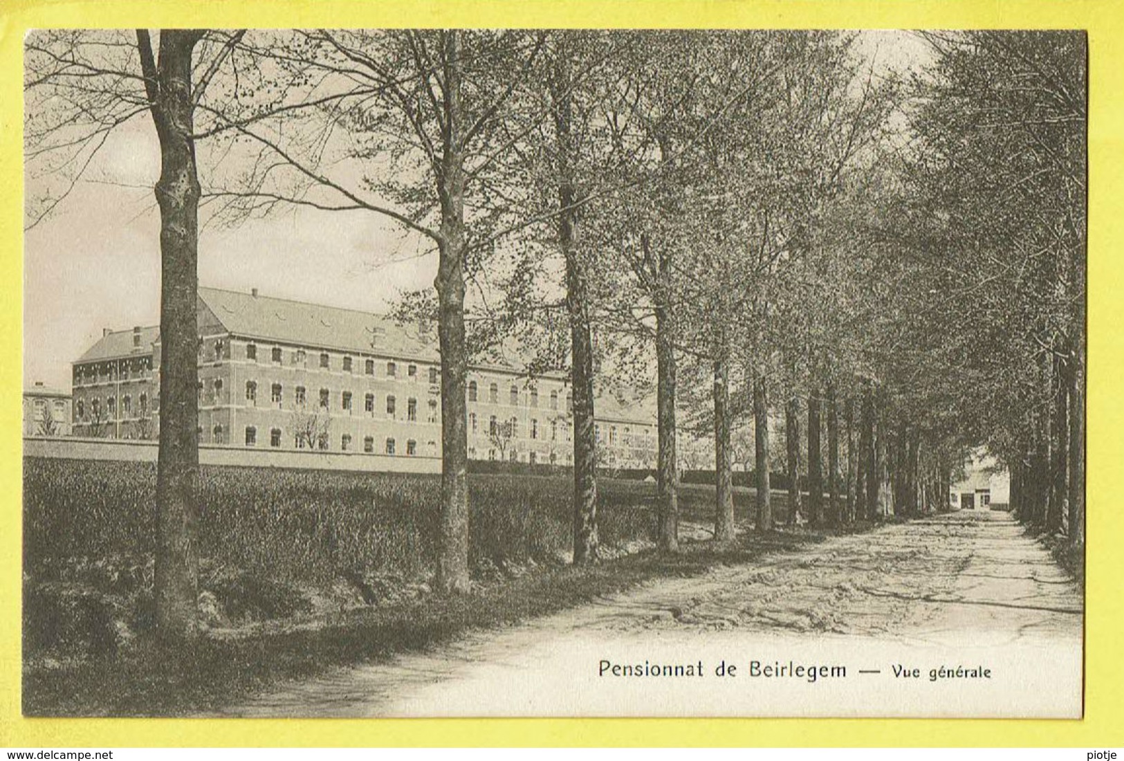 * Beirlegem - Beerlegem (Zwalm) * Pensionnat De Beirlegem, école, School, Vue Générale, Panorama, Rare, Old, CPA - Zwalm