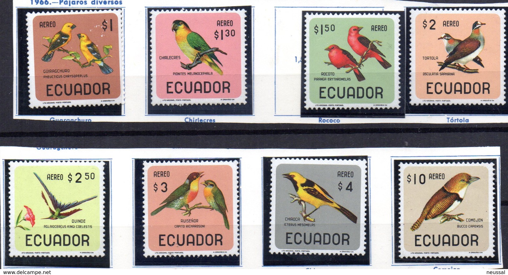 Serie  Nº A-442/9  Ecuador - Otros & Sin Clasificación