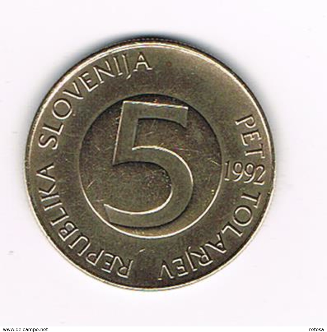 // SLOVENIE 5 TOLARJEV  1992 - Slovenia