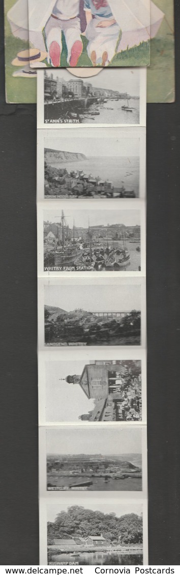 We Are Quite Con-tent At Whitby, Yorkshire, C.1910s - William Ritchie Accordion-Fold Postcard - Whitby