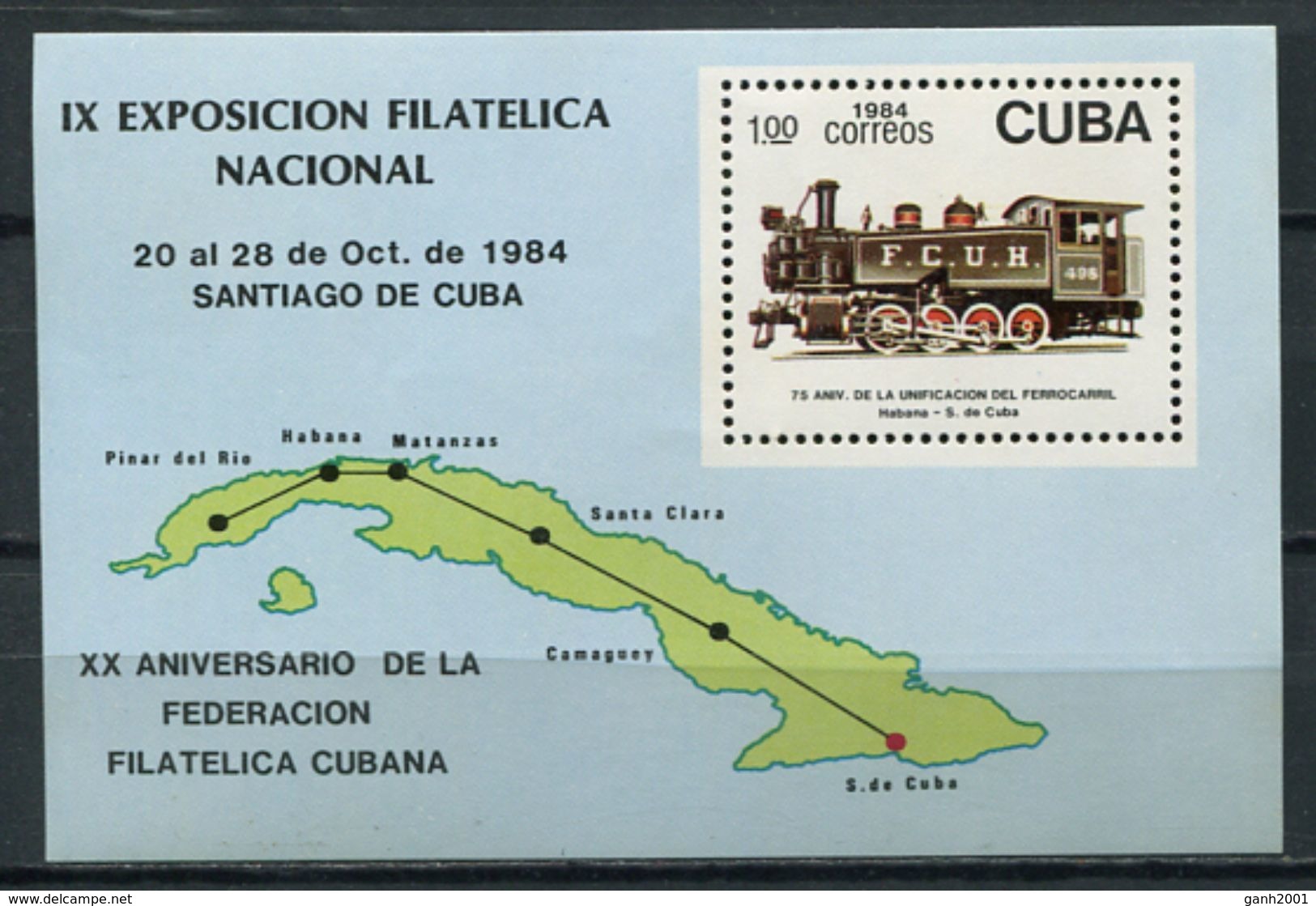 Cuba 1990 / Railways Trains MNH Trenes Züge / Cu4918 40-54 - Trenes