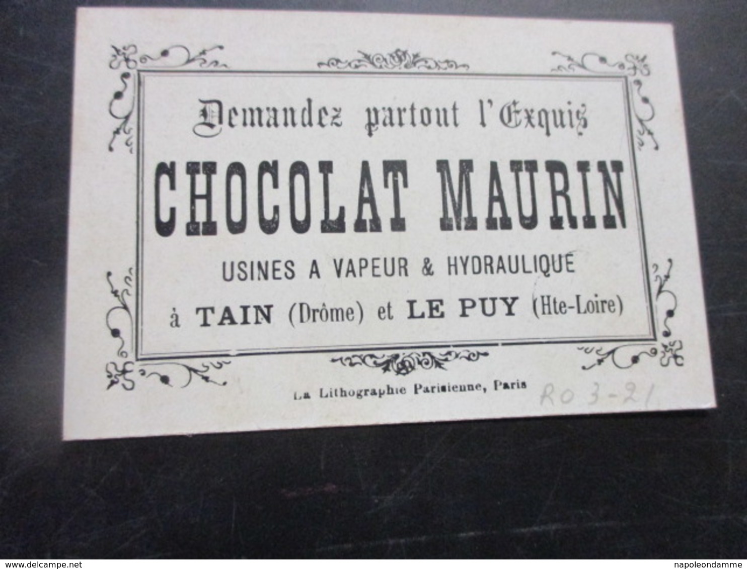 Chromo,Chocolat Maurin, - Other & Unclassified