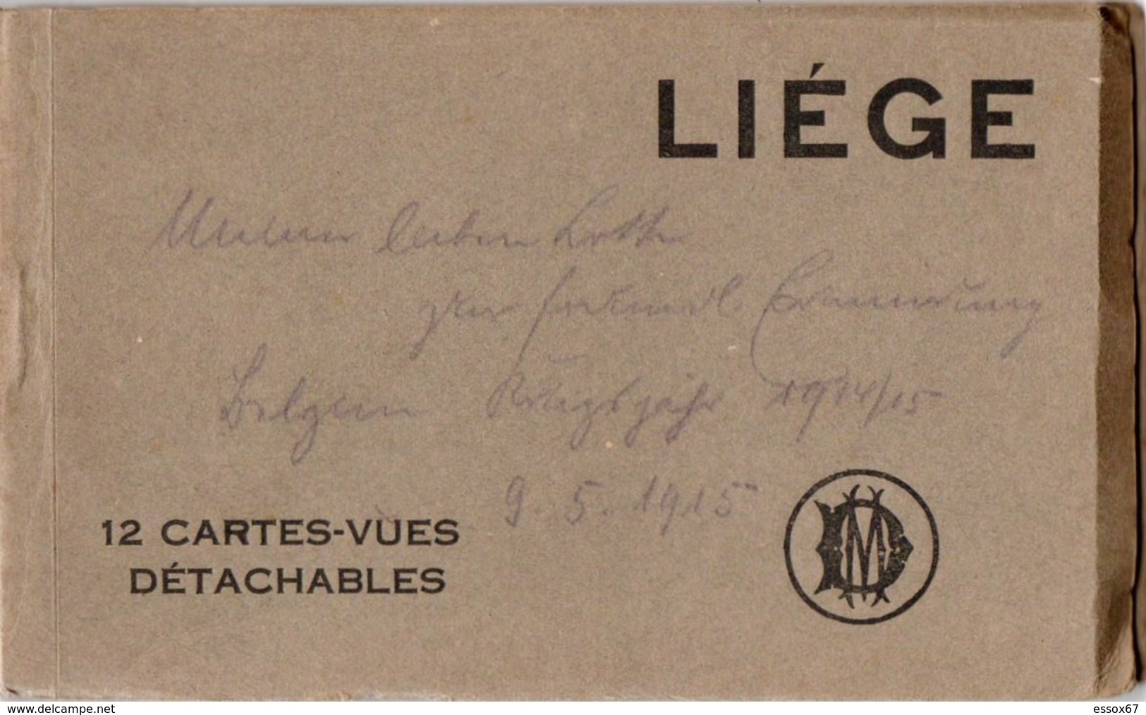 Liege - Lüttich - 11 Cartes Vues Detachables, 1915 - Liege