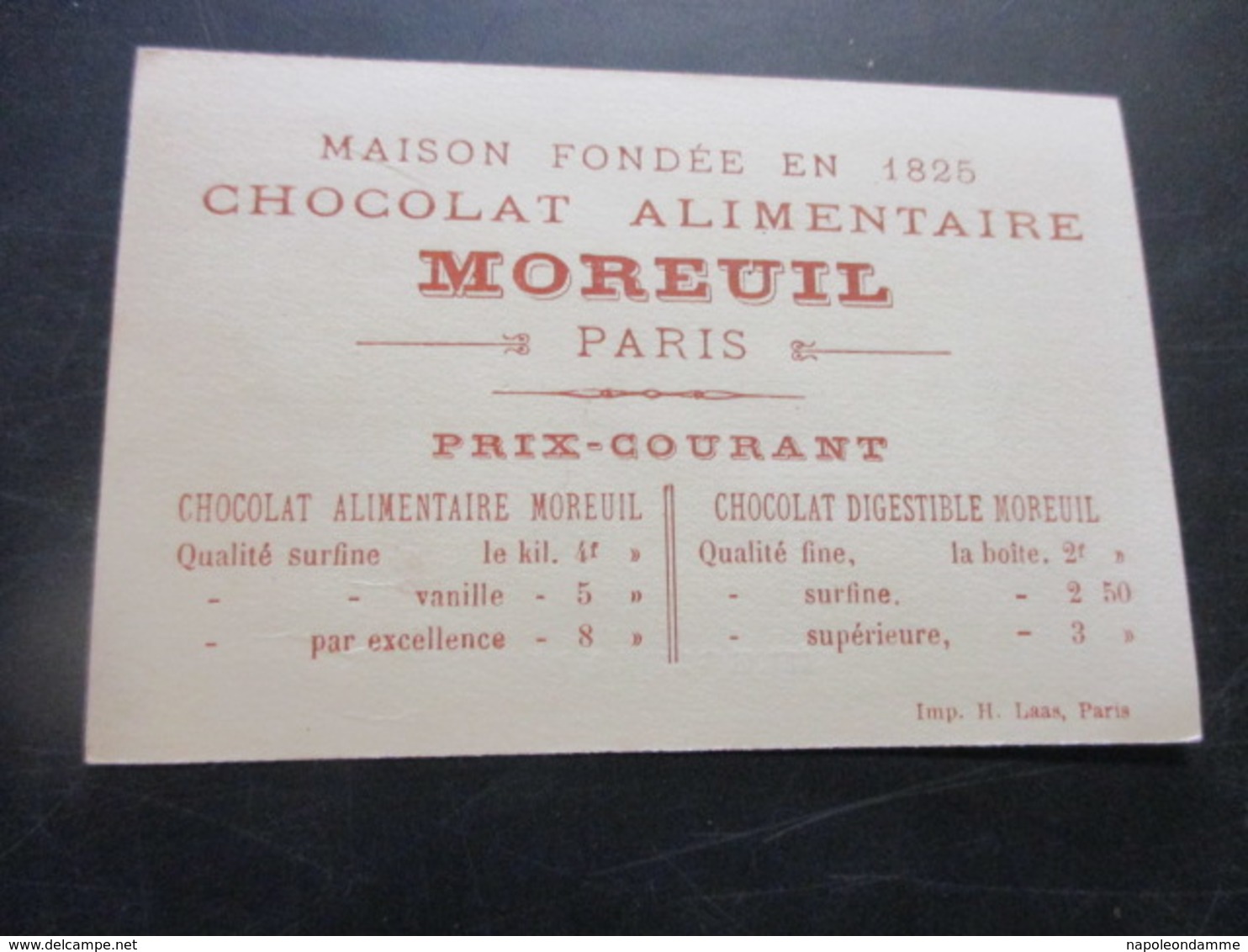 Chromo,Chocolat Moreuil - Other & Unclassified