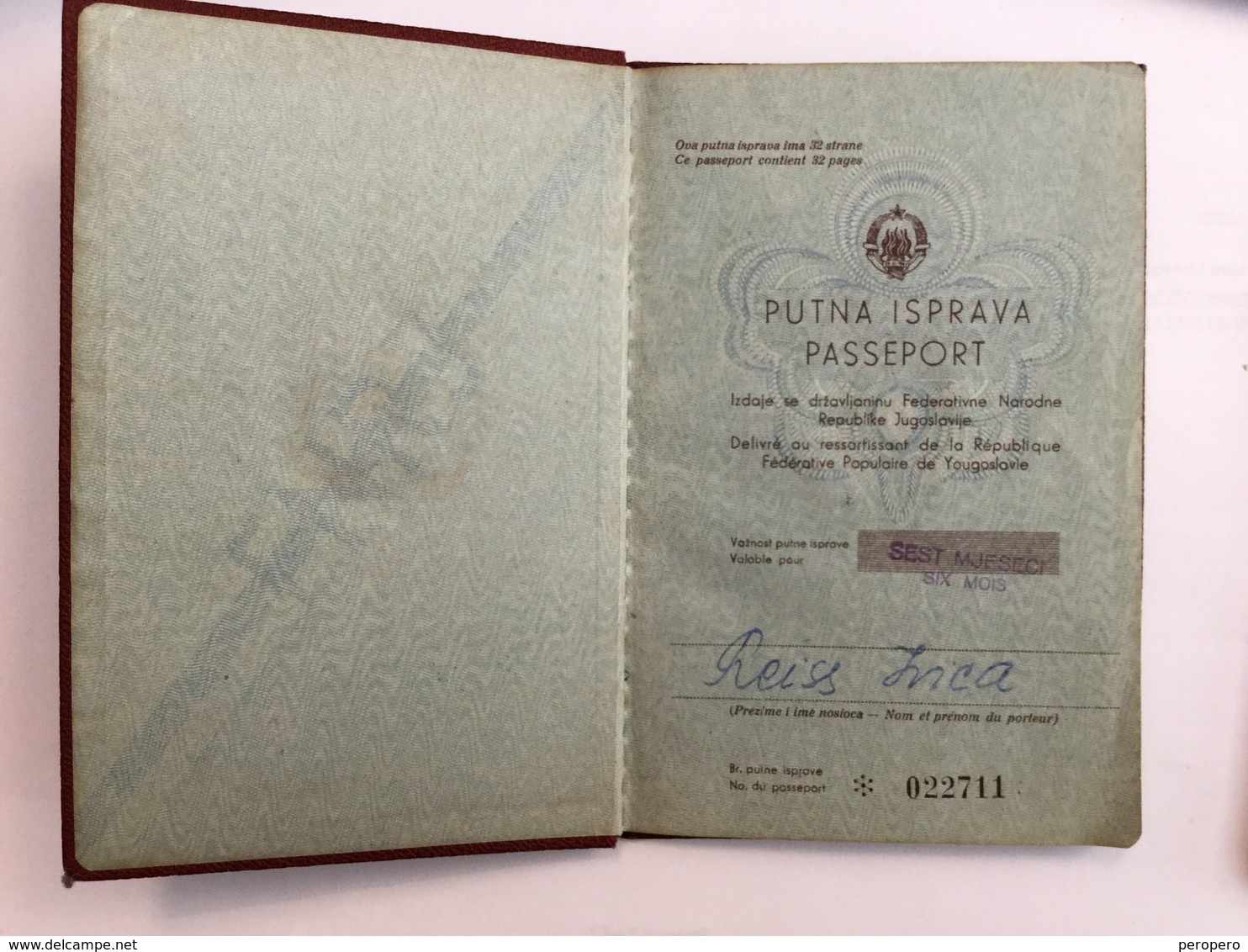 PASSPORT   REISEPASS  PASSAPORTO   PASSEPORT FNRJ   JUGOSLAVIJA  YUGOSLAVIA 1950 VISA TO: AUSTRIA, GERMANY, Switzerland, - Documentos Históricos