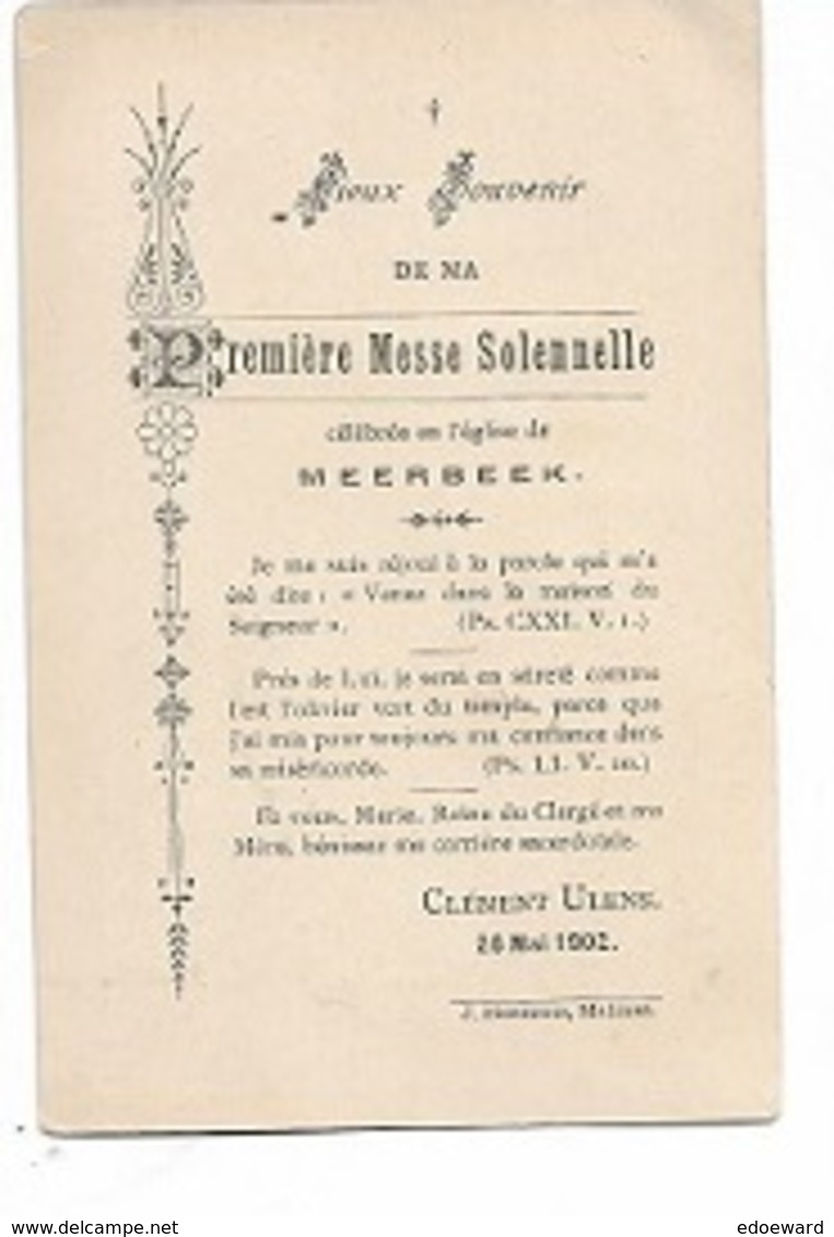 ZA/19/ MEERBEEK   1e H.MIS 1902  E.H.CLEMENT ULENS - Religion & Esotérisme