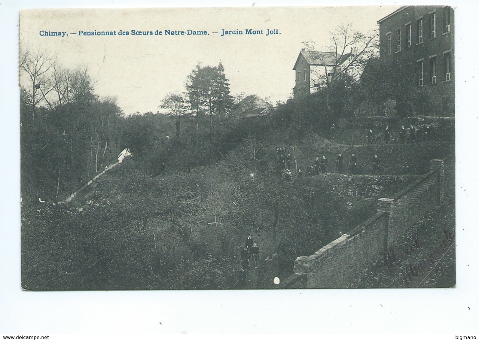 Chimay Pensionnat Des Soeurs De Notre Dame Jardin Mont Joli - Chimay
