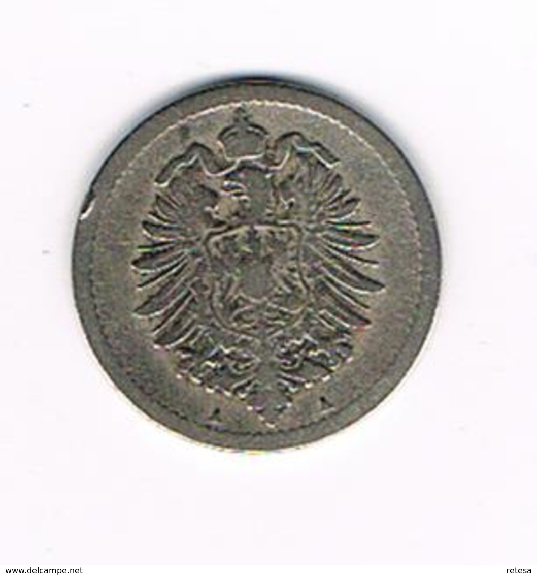 //  DEUTSCHES REICH  5 PFENNIG 1875 A - 5 Pfennig